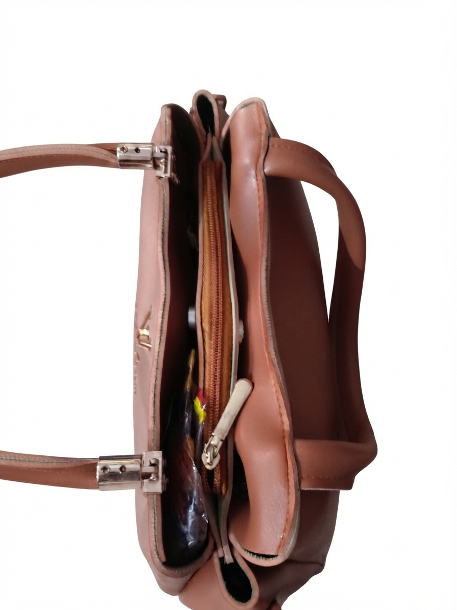 Classic Quilted Structured Handbag with Crossbody Strap
