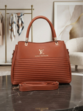 Classic Quilted Structured Handbag with Crossbody Strap