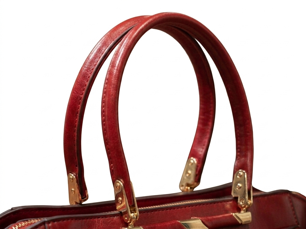 Premium Quality Imported Leather Handbag with Gold Hardware