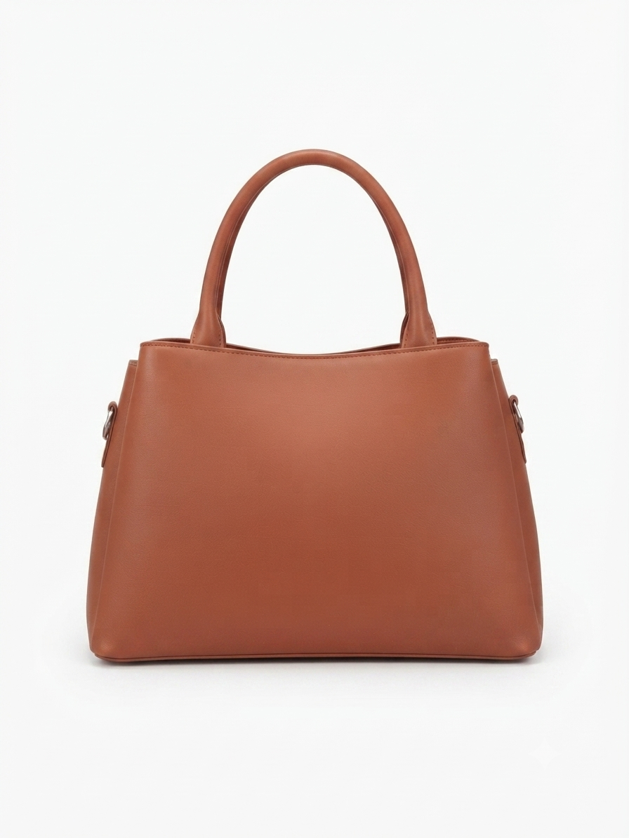 Classic Quilted Structured Handbag with Crossbody Strap