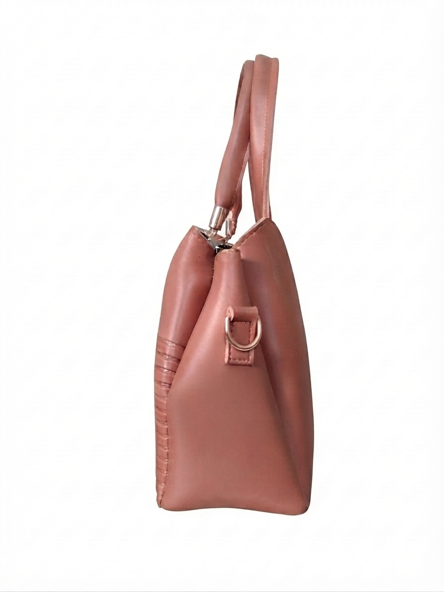 Classic Quilted Structured Handbag with Crossbody Strap